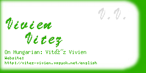 vivien vitez business card